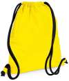 BG110 NEW Icon Drawstring Backpack Yellow / Black colour image